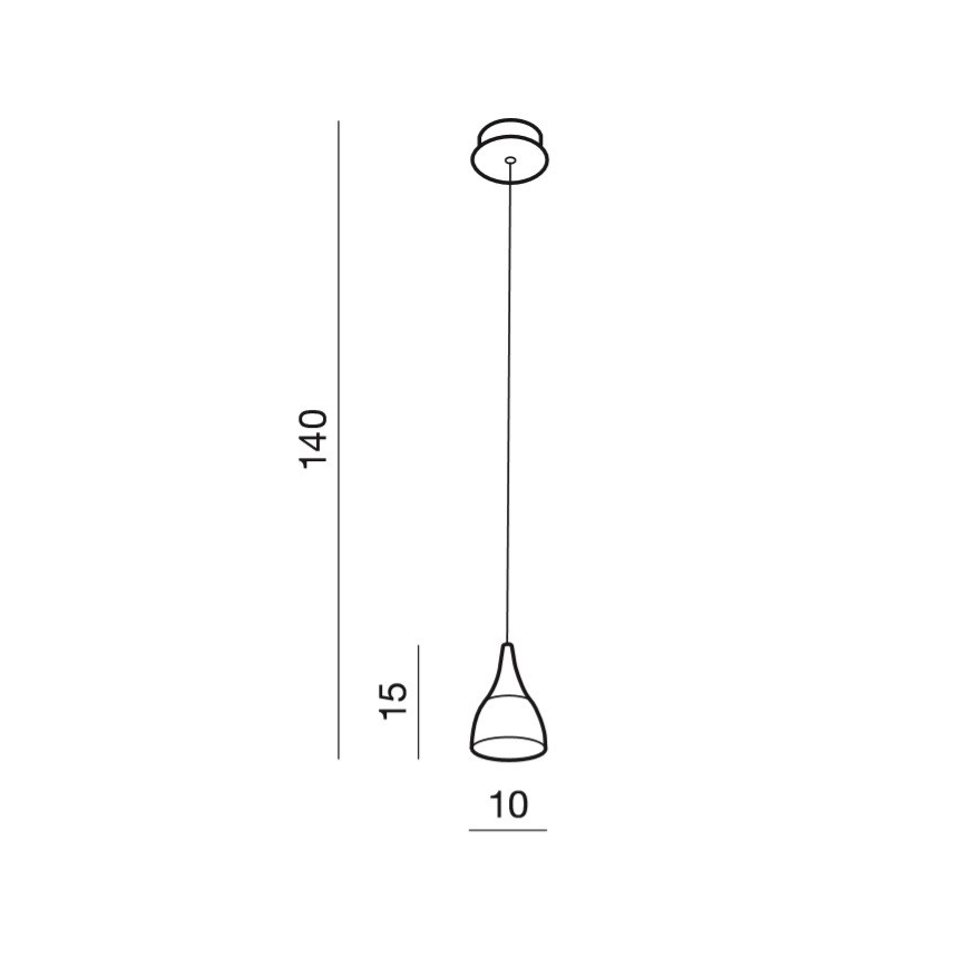 Azzardo AZ2847 - LED lustra ar auklu DALMATIA 1xLED/5W/230V