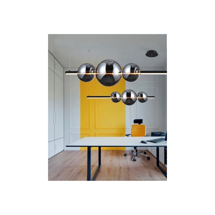 Azzardo AZ3352 - LED Aptumšojama lustra uz auklas SANDRA LED/48W/230V