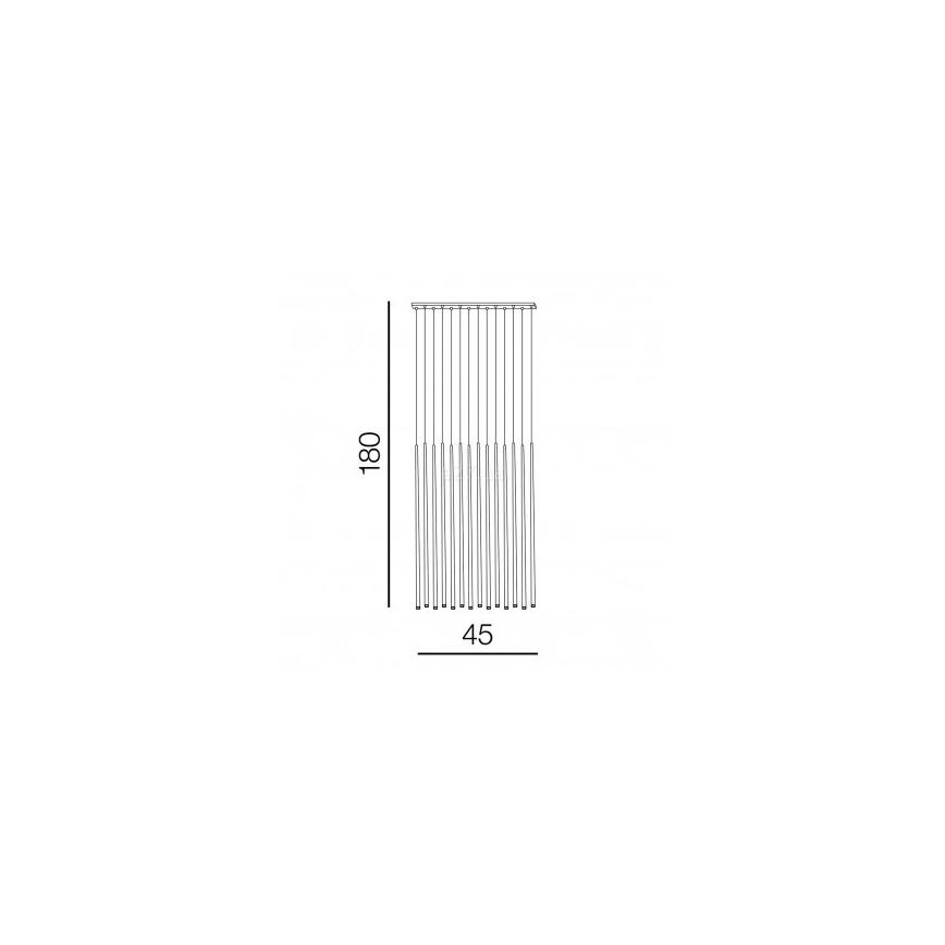 Azzardo AZ3424 - LED lustra ar auklu LOUISE 14xLED/3W/230V