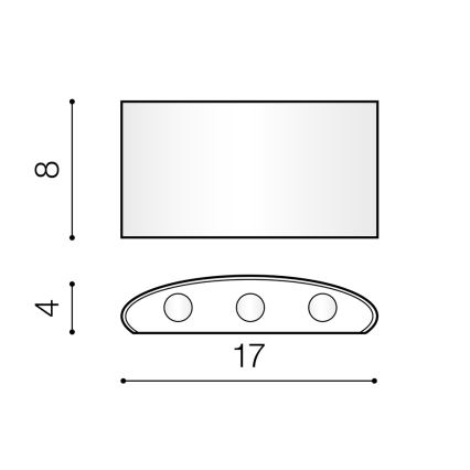 Azzardo AZ3484 - Āra LED sienas gaismeklis GINNA 6xLED/1W/230V IP54