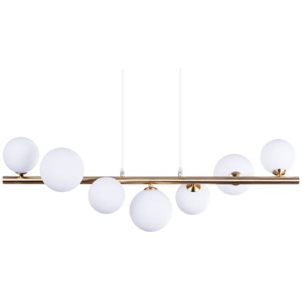 Azzardo AZ4409 - Lustra ar auklu SYBILLA 7xG9/25W/230V, zelta