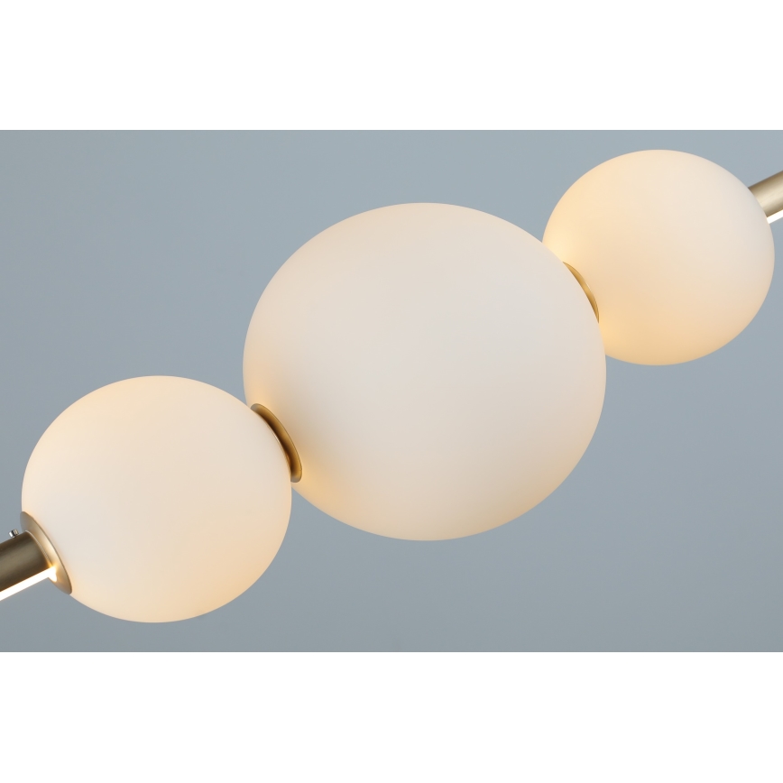 Azzardo AZ4427 - LED Aptumšojama lustra ar auklu SANDRA LED/48W/230V zelta