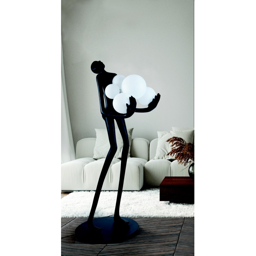 Azzardo AZ4985 - Grīdas stāvlampa ATLAS 6xE14/50W/230V 180 cm sveķi