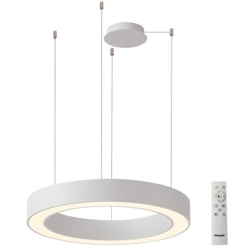Azzardo AZ5052 - LED ar regulējamu spilgtumu piekaramais gaismeklis uz troses MARCO LED/100W/230V balts + tālvadības pults