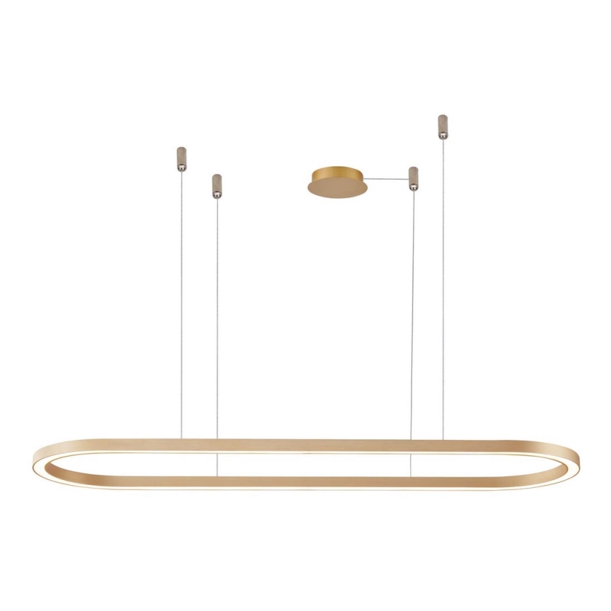 Azzardo AZ5056 - LED Aptumšojama lustra ar auklu ELENA LED/50W/230V 120 cm zelta