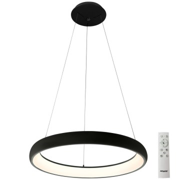 Azzardo AZ5060 - LED Aptumšojama lustra ar auklu ANTONIO LED/32W/230V melna + tālvadības pults