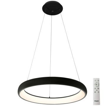 Azzardo AZ5063 - LED Aptumšojama lustra ar auklu ANTONIO LED/50W/230V melna + tālvadības pults