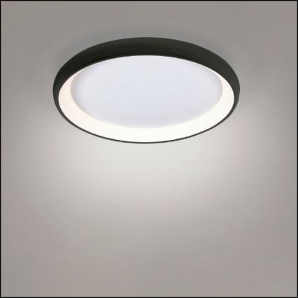 Azzardo AZ5072 - LED Aptumšojama griestu lampa ANTONIO LED/50W/230V melna + tālvadības pults