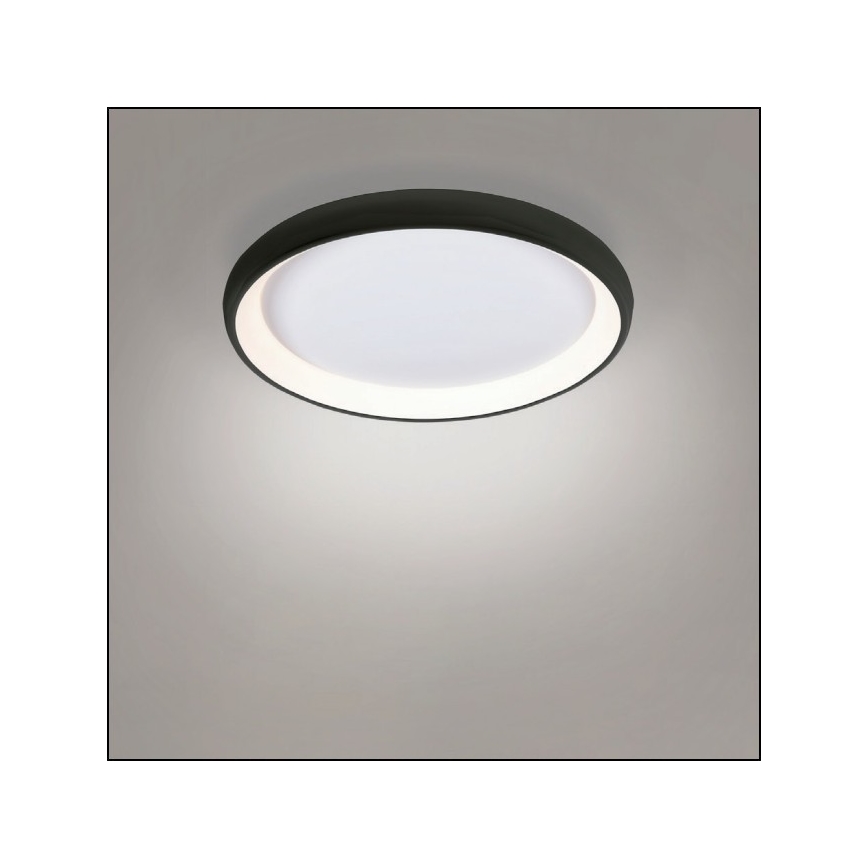 Azzardo AZ5072 - LED Aptumšojama griestu lampa ANTONIO LED/50W/230V melna + tālvadības pults
