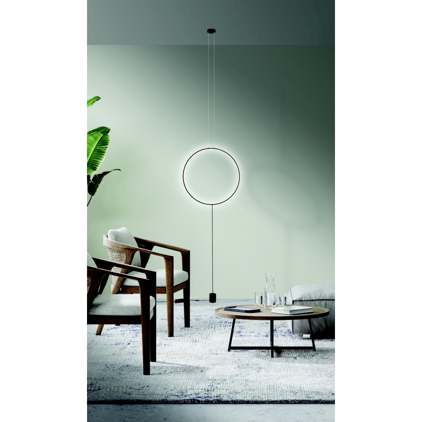 Azzardo AZ5264 - LED Aptumšojama lustra ar auklu CODUTTI LED/28W/230V melna