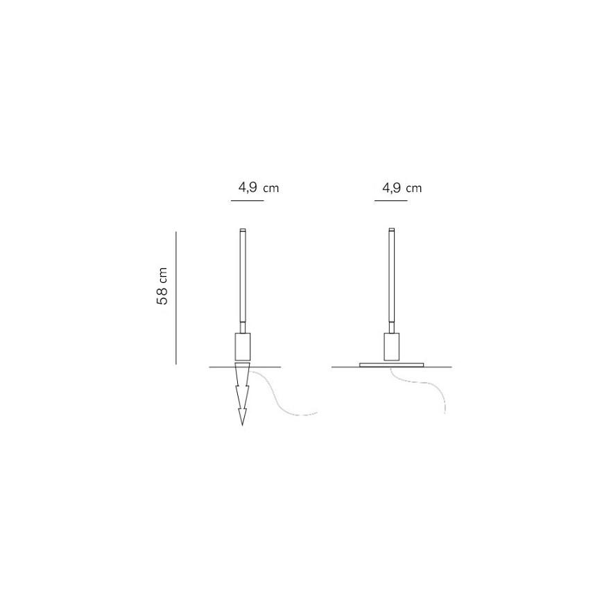 Azzardo AZ5337 - LED Āra lampa FREDO LED/6W/230V IP54 58 cm