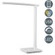 B.K. Licht 1005 - LED Aptumšojama skārienvadāma galda lampa ar USB LED/5W/230V balta