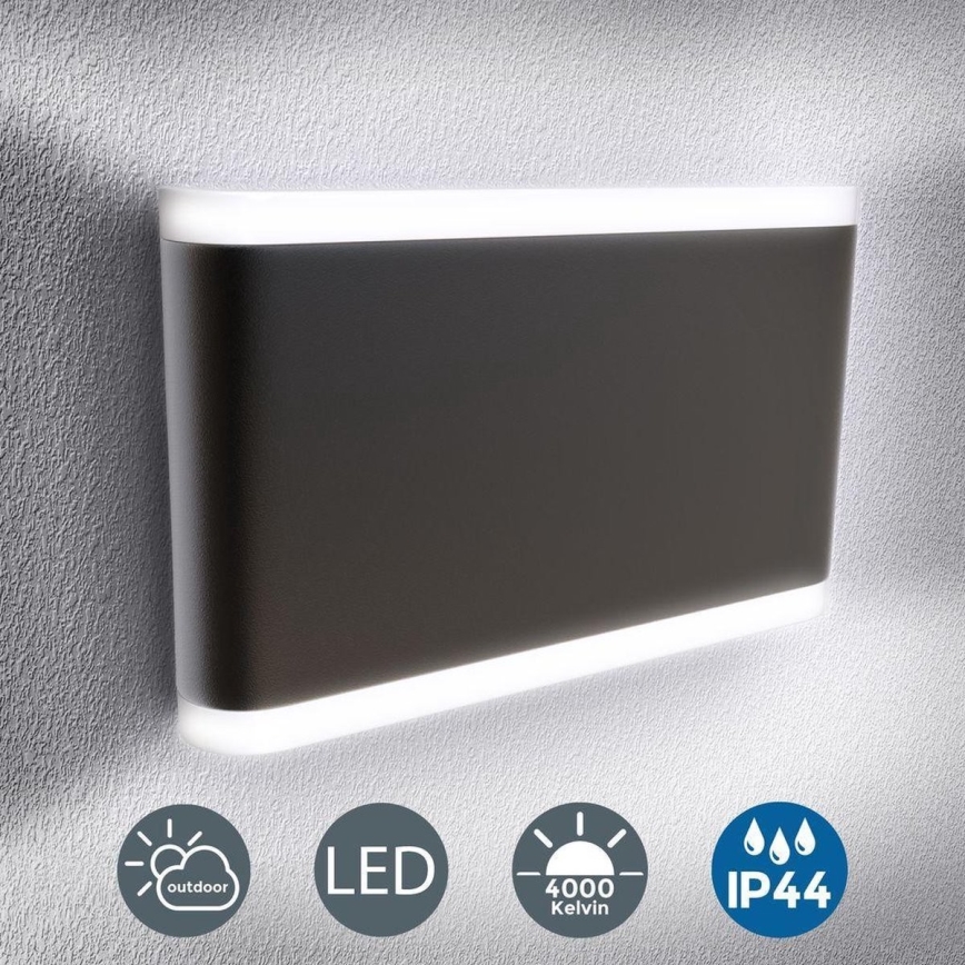 B.K. Licht 1184 - LED Āra sienas lampa 2xLED/3,5W/230V IP44 4000K