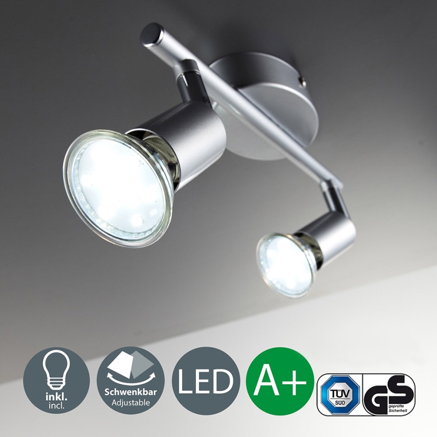 B.K.Licht 30-01-02-T - LED starmetis ESENTIALS 2xGU10/3W/230V 3000K