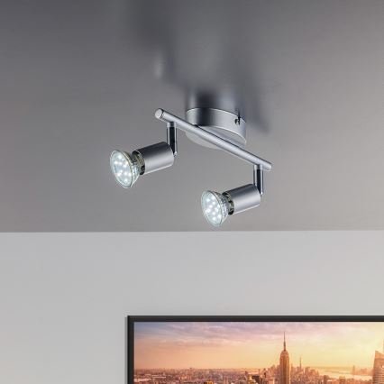 B.K.Licht 30-01-02-T - LED starmetis ESENTIALS 2xGU10/3W/230V 3000K