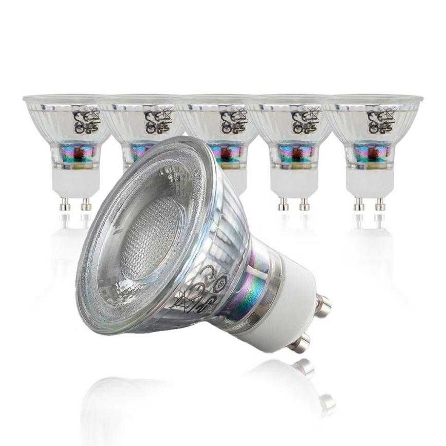 B.K.Licht - Komplekts 10x LED spuldzes GU10/5W/230V 3000K