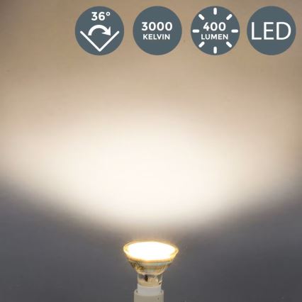 B.K.Licht - Komplekts 10x LED spuldzes GU10/5W/230V 3000K