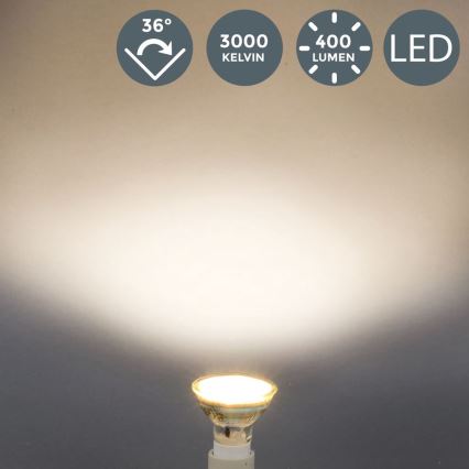 B.K.Licht - komplekts 5x LED spuldzes GU10/5W/230V 3000K