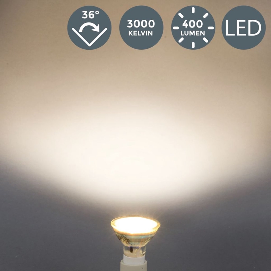 B.K.Licht - komplekts 5x LED spuldzes GU10/5W/230V 3000K