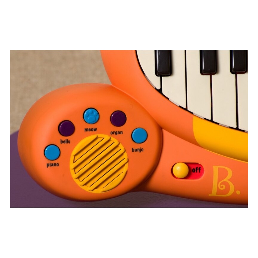 B-Toys - Bērnu klavieres ar mikrofonu Cat 4xAA