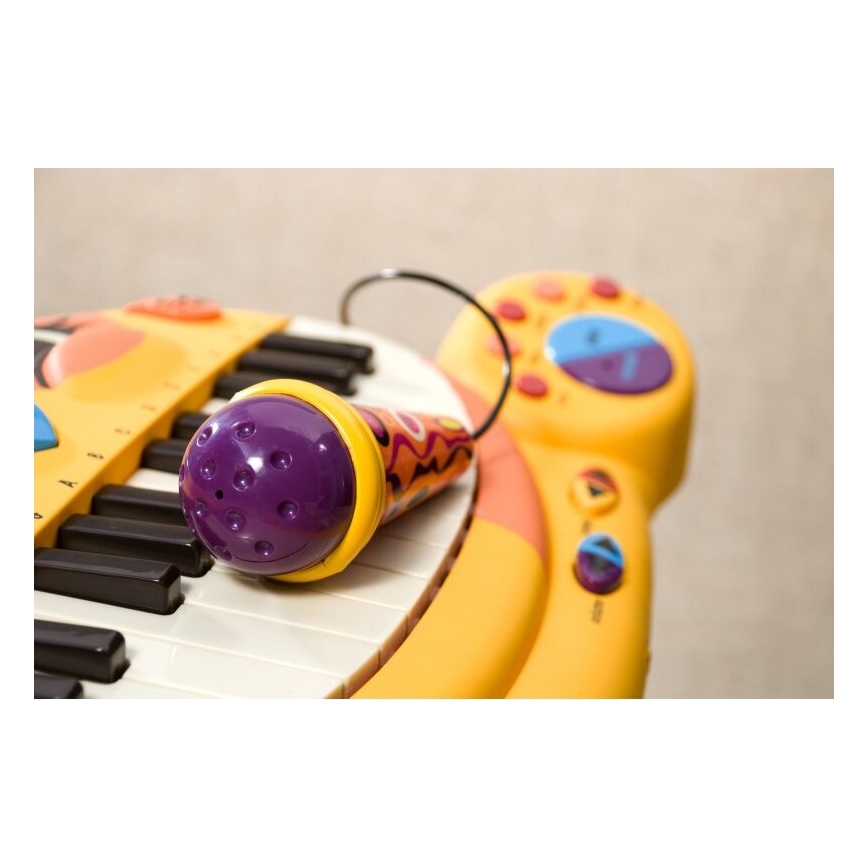B-Toys - Bērnu klavieres ar mikrofonu Cat 4xAA