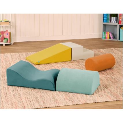 B-Toys - Bērnu putu bloki MAXI WONDERSHAPES 5 gab.