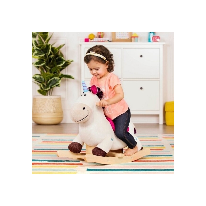 B-Toys - Šūpuļzirdziņš vienradzis DILLY DALLY papele