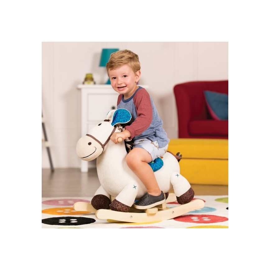 B-Toys - Šūpuļzirdziņš zirgs BANJO papele