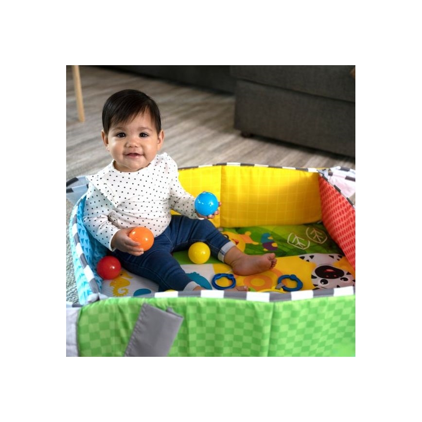 Baby Einstein - Bērnu aktivitātes paklājiņš 5in1 PATCH'S COLOR PLAYSPACE 3xAAA