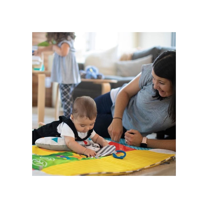 Baby Einstein - Bērnu aktivitātes paklājiņš 5in1 PATCH'S COLOR PLAYSPACE 3xAAA