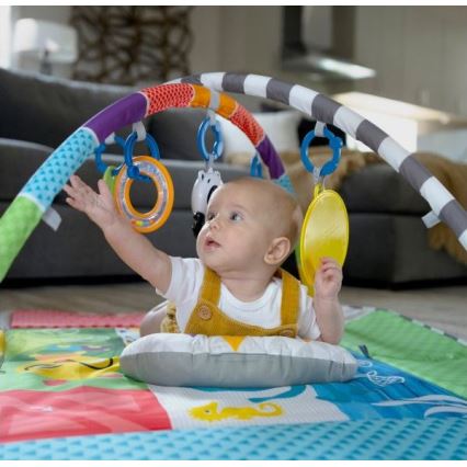 Baby Einstein - Bērnu aktivitātes paklājiņš 5in1 PATCH'S COLOR PLAYSPACE 3xAAA
