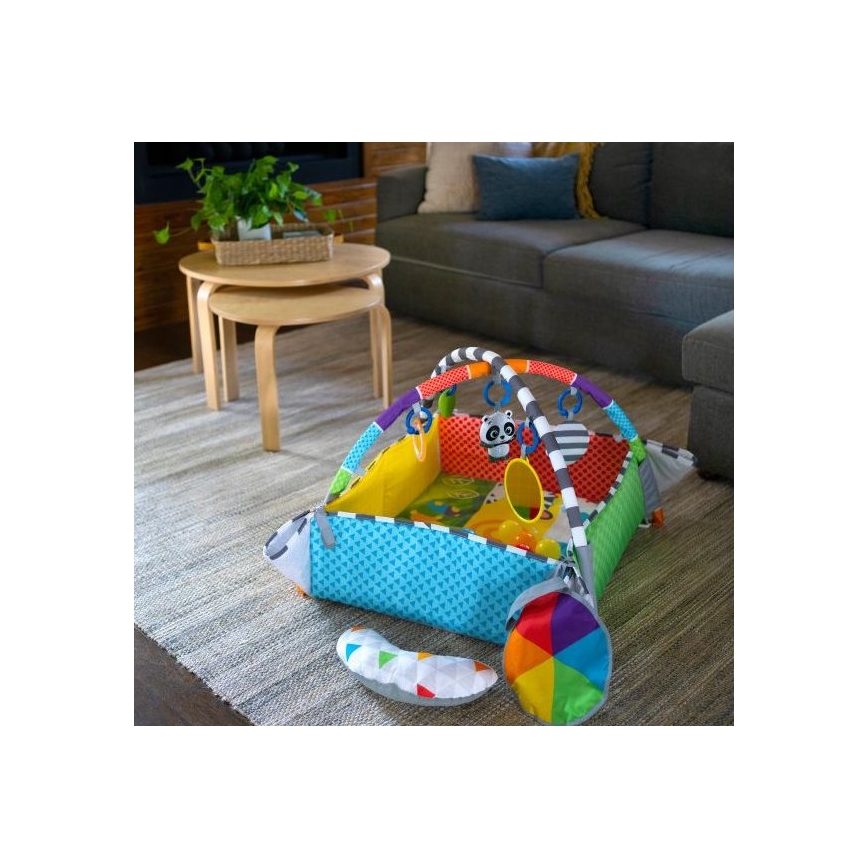 Baby Einstein - Bērnu aktivitātes paklājiņš 5in1 PATCH'S COLOR PLAYSPACE 3xAAA