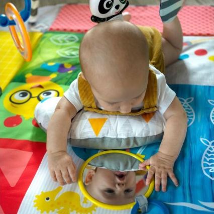 Baby Einstein - Bērnu aktivitātes paklājiņš 5in1 PATCH'S COLOR PLAYSPACE 3xAAA