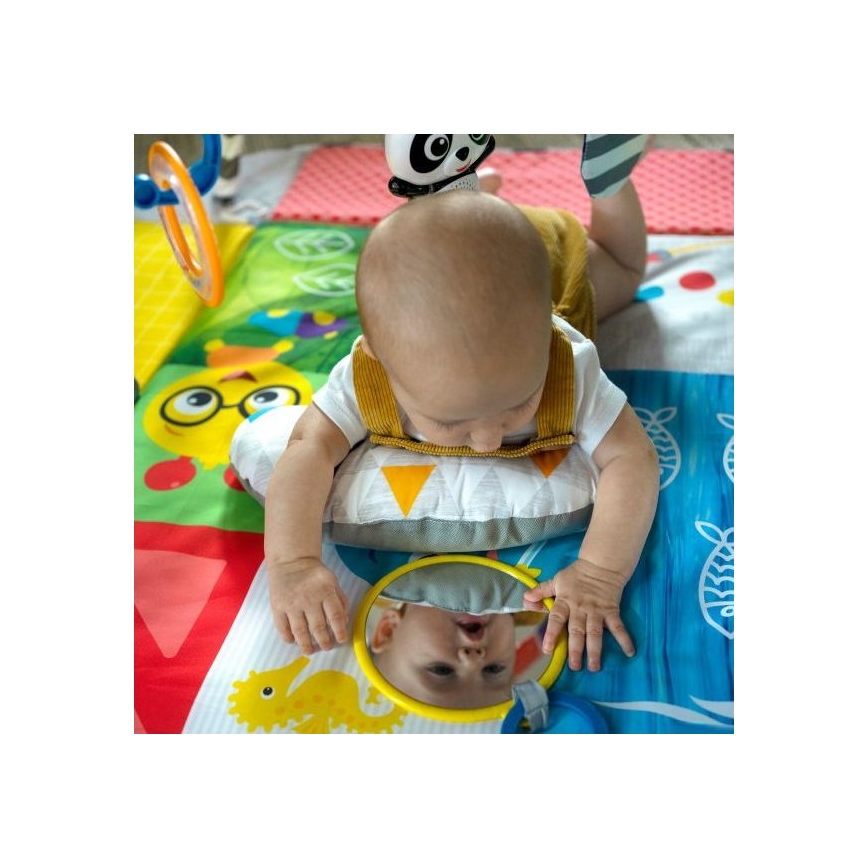 Baby Einstein - Bērnu aktivitātes paklājiņš 5in1 PATCH'S COLOR PLAYSPACE 3xAAA