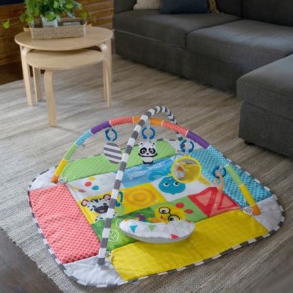 Baby Einstein - Bērnu aktivitātes paklājiņš 5in1 PATCH'S COLOR PLAYSPACE 3xAAA