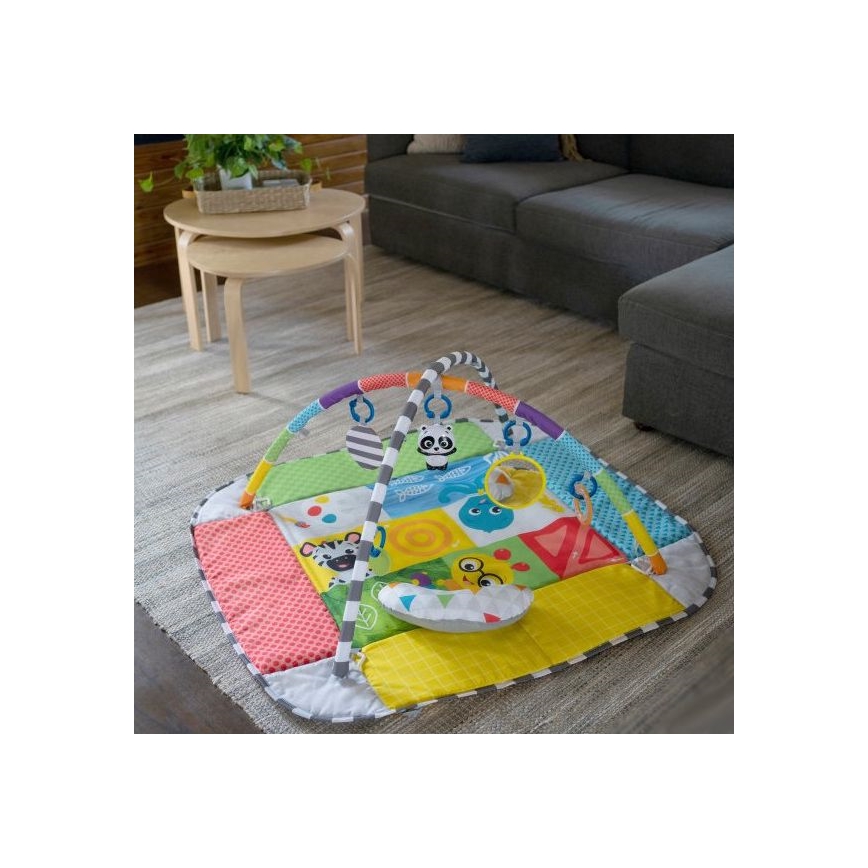 Baby Einstein - Bērnu aktivitātes paklājiņš 5in1 PATCH'S COLOR PLAYSPACE 3xAAA