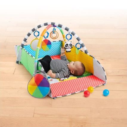 Baby Einstein - Bērnu aktivitātes paklājiņš 5in1 PATCH'S COLOR PLAYSPACE 3xAAA