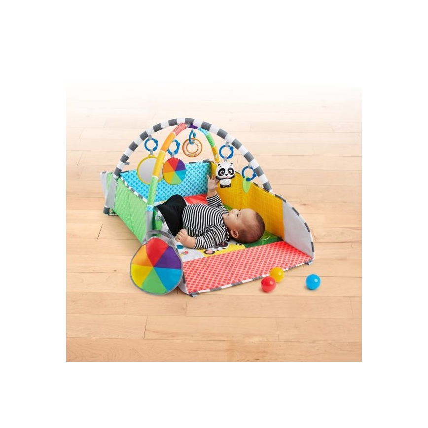 Baby Einstein - Bērnu aktivitātes paklājiņš 5in1 PATCH'S COLOR PLAYSPACE 3xAAA