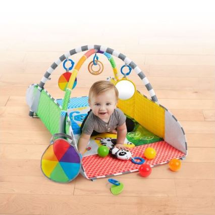 Baby Einstein - Bērnu aktivitātes paklājiņš 5in1 PATCH'S COLOR PLAYSPACE 3xAAA