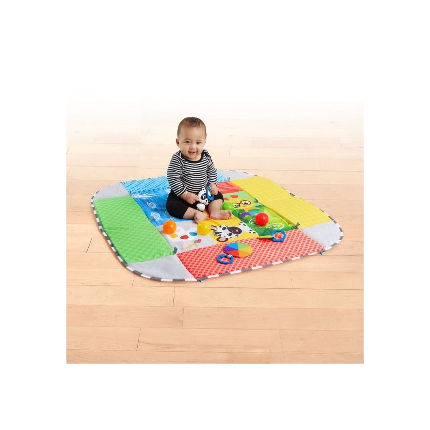 Baby Einstein - Bērnu aktivitātes paklājiņš 5in1 PATCH'S COLOR PLAYSPACE 3xAAA