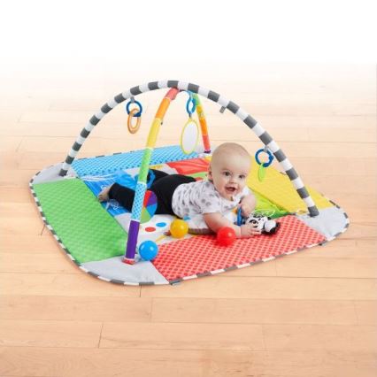 Baby Einstein - Bērnu aktivitātes paklājiņš 5in1 PATCH'S COLOR PLAYSPACE 3xAAA