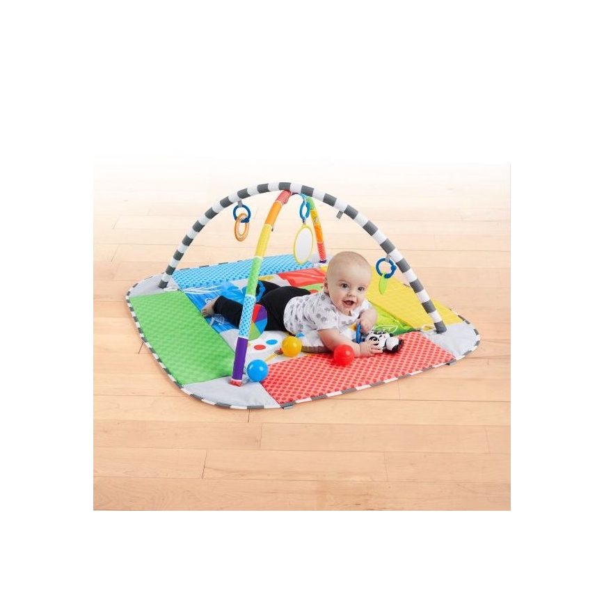 Baby Einstein - Bērnu aktivitātes paklājiņš 5in1 PATCH'S COLOR PLAYSPACE 3xAAA