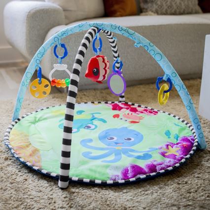 Baby Einstein - Bērnu aktivitātes paklājiņš ar ūdens paklāju 2in1 SEA FLOOR EXPLORERS