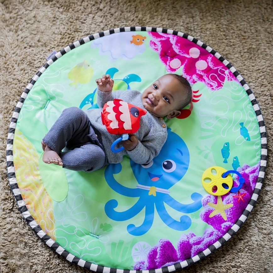 Baby Einstein - Bērnu aktivitātes paklājiņš ar ūdens paklāju 2in1 SEA FLOOR EXPLORERS