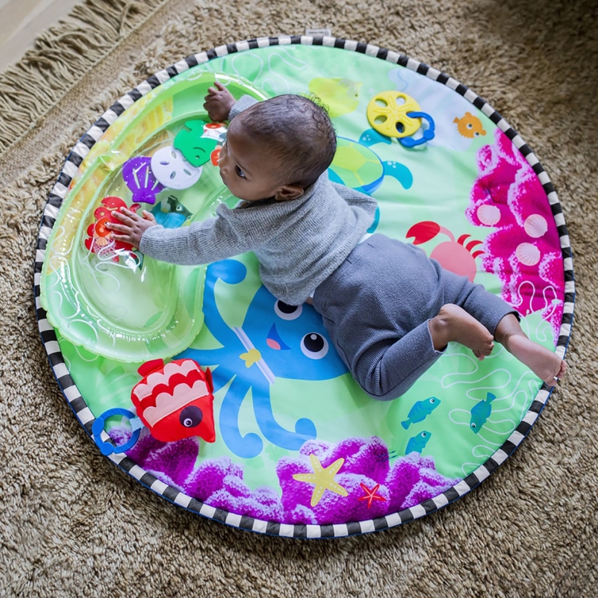 Baby Einstein - Bērnu aktivitātes paklājiņš ar ūdens paklāju 2in1 SEA FLOOR EXPLORERS