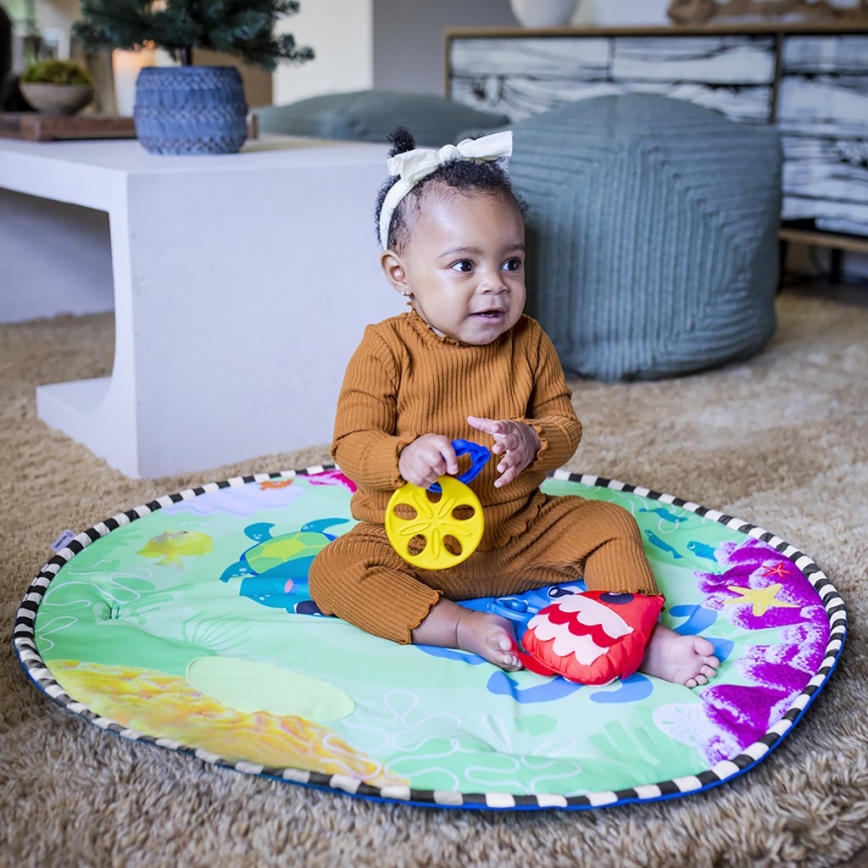 Baby Einstein - Bērnu aktivitātes paklājiņš ar ūdens paklāju 2in1 SEA FLOOR EXPLORERS