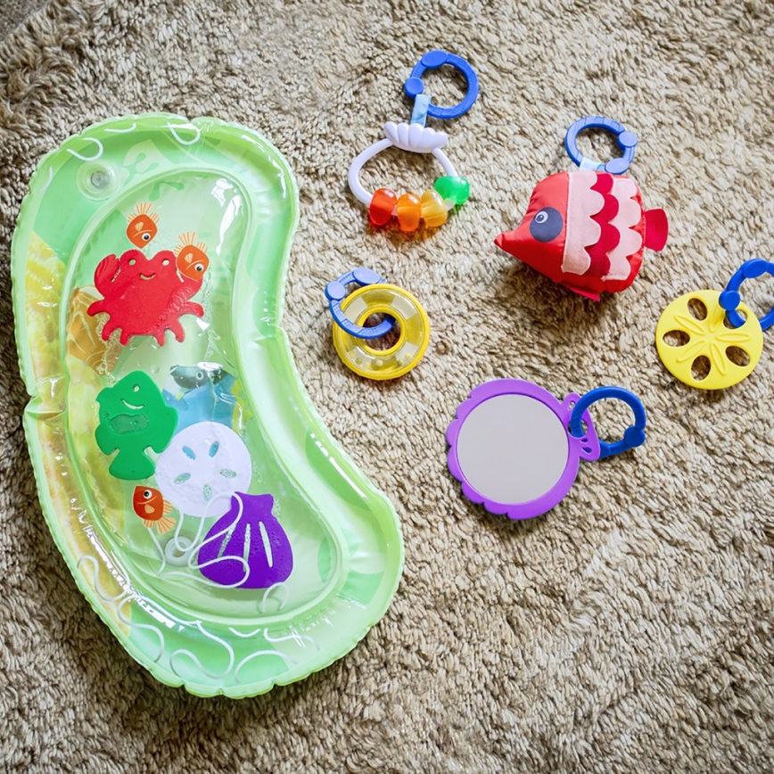 Baby Einstein - Bērnu aktivitātes paklājiņš ar ūdens paklāju 2in1 SEA FLOOR EXPLORERS