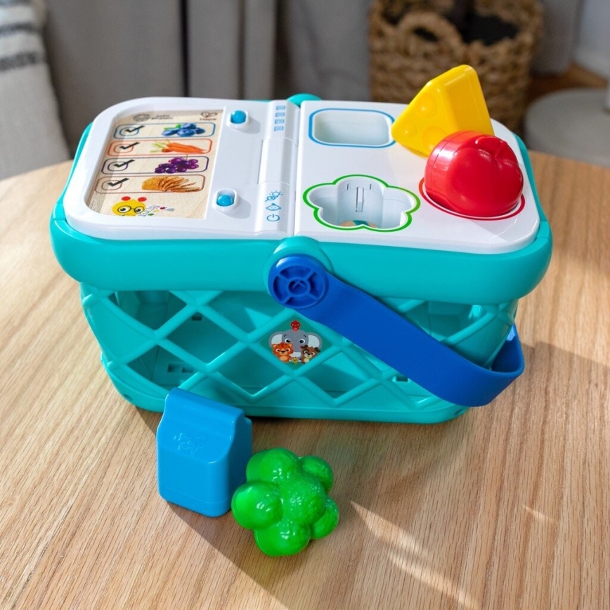 Baby Einstein - Bērnu interaktīvais iepirkumu grozs MAGIC TOUCH HAPE 3xAAA
