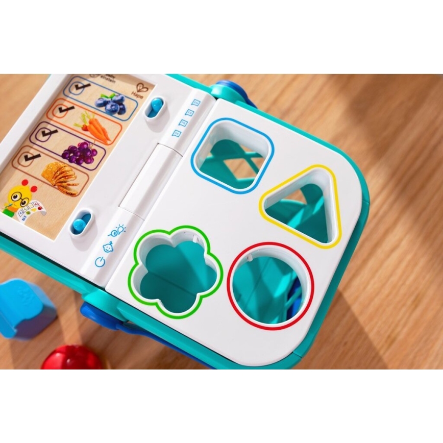 Baby Einstein - Bērnu interaktīvais iepirkumu grozs MAGIC TOUCH HAPE 3xAAA