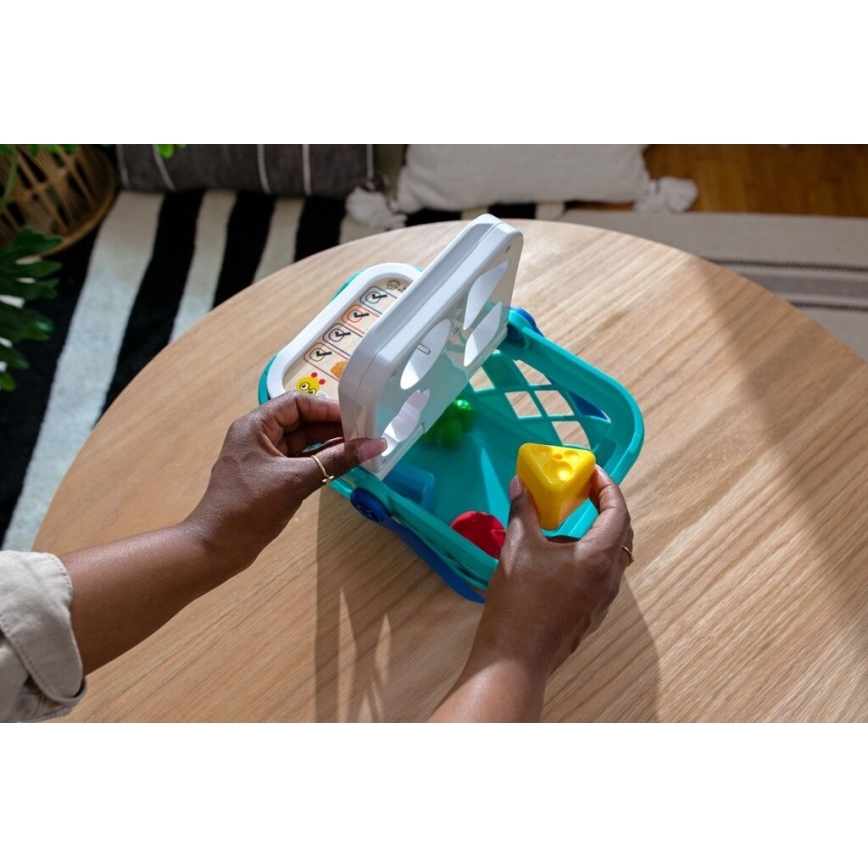 Baby Einstein - Bērnu interaktīvais iepirkumu grozs MAGIC TOUCH HAPE 3xAAA